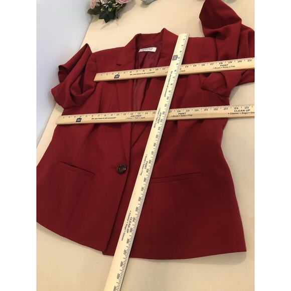Kasper Womens Plus Jacket Size 18W One Button Executive Career Clueless Preppy - Picture 9 of 10